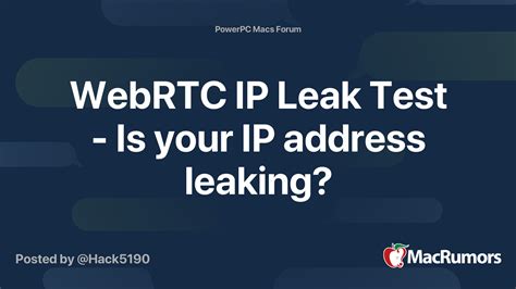 webrtc leak|WebRTC Leak Test: Prevent IP Address Leaks